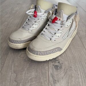 Jordan Athletic Shoes in Cream and Gray